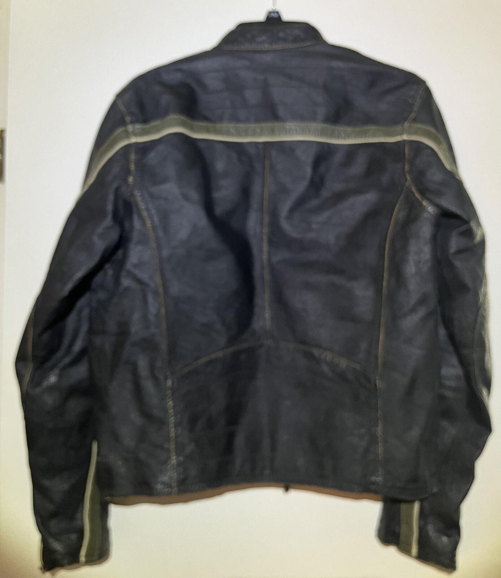 Genuine Leather Dress / Motorcycle Jacket Men’s SM