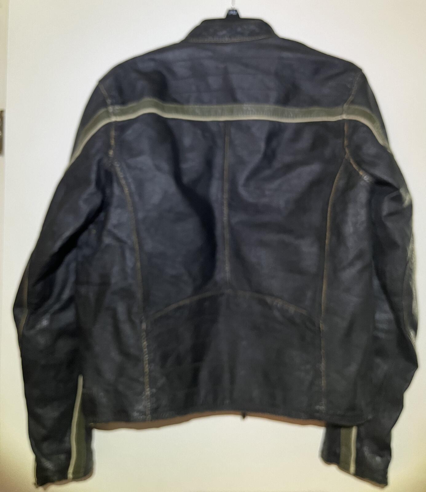 Genuine Leather Dress / Motorcycle Jacket Men’s SM