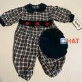 Namaste baby jumpsuit with hat 6/9 Mos NWT