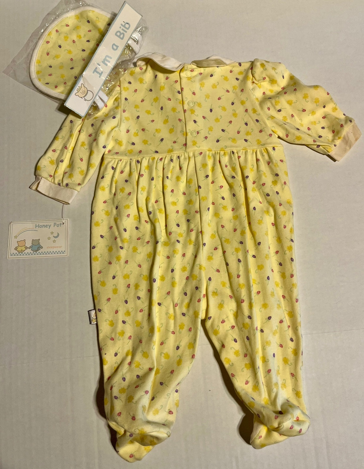 Baby One Piece with Bib NWT 3/6 Mos