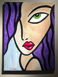 Head In The Clouds - Original Acrylic on Stretched Canvas by JDouglas